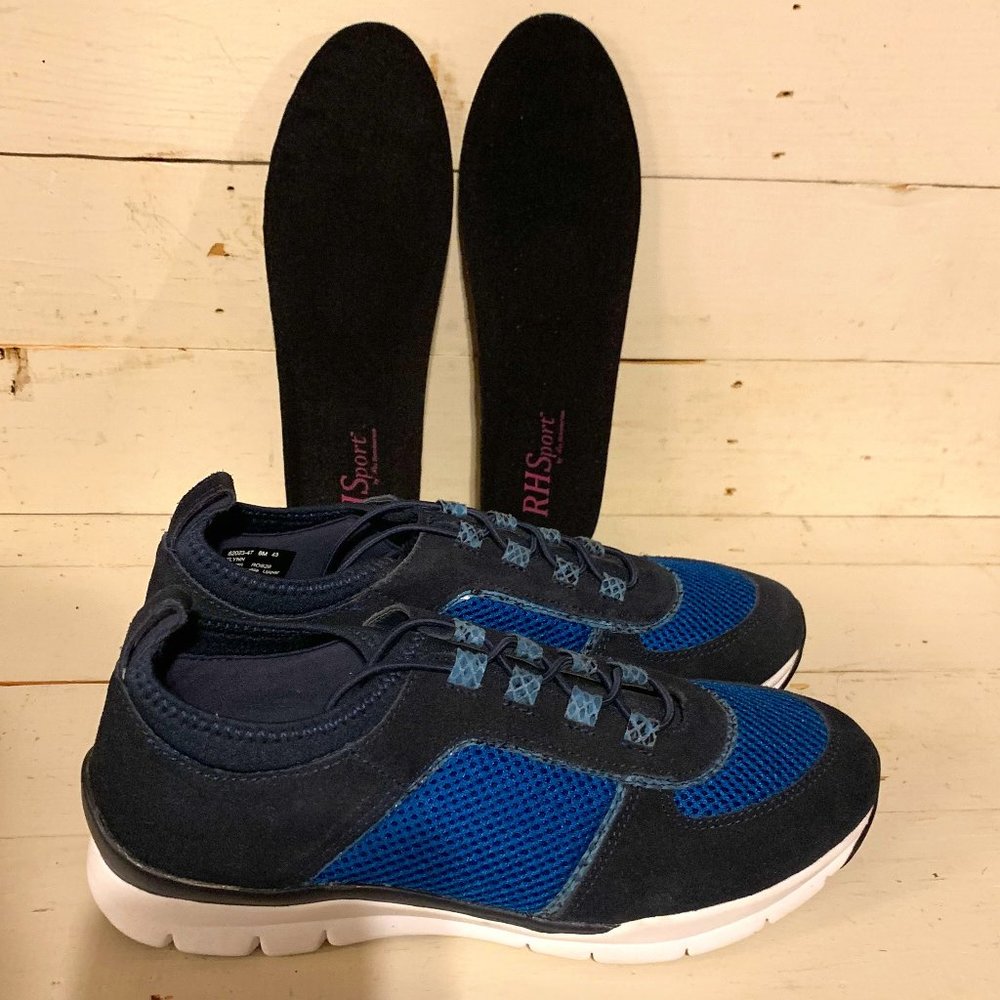 Like NEW! Ros Hommerson Flynn Black/Blue Women's Sneaker 8
